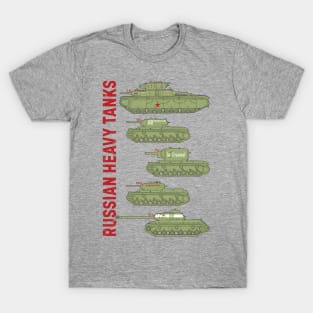 For the tank lover. Heavy tanks of the USSR WW2 T-Shirt